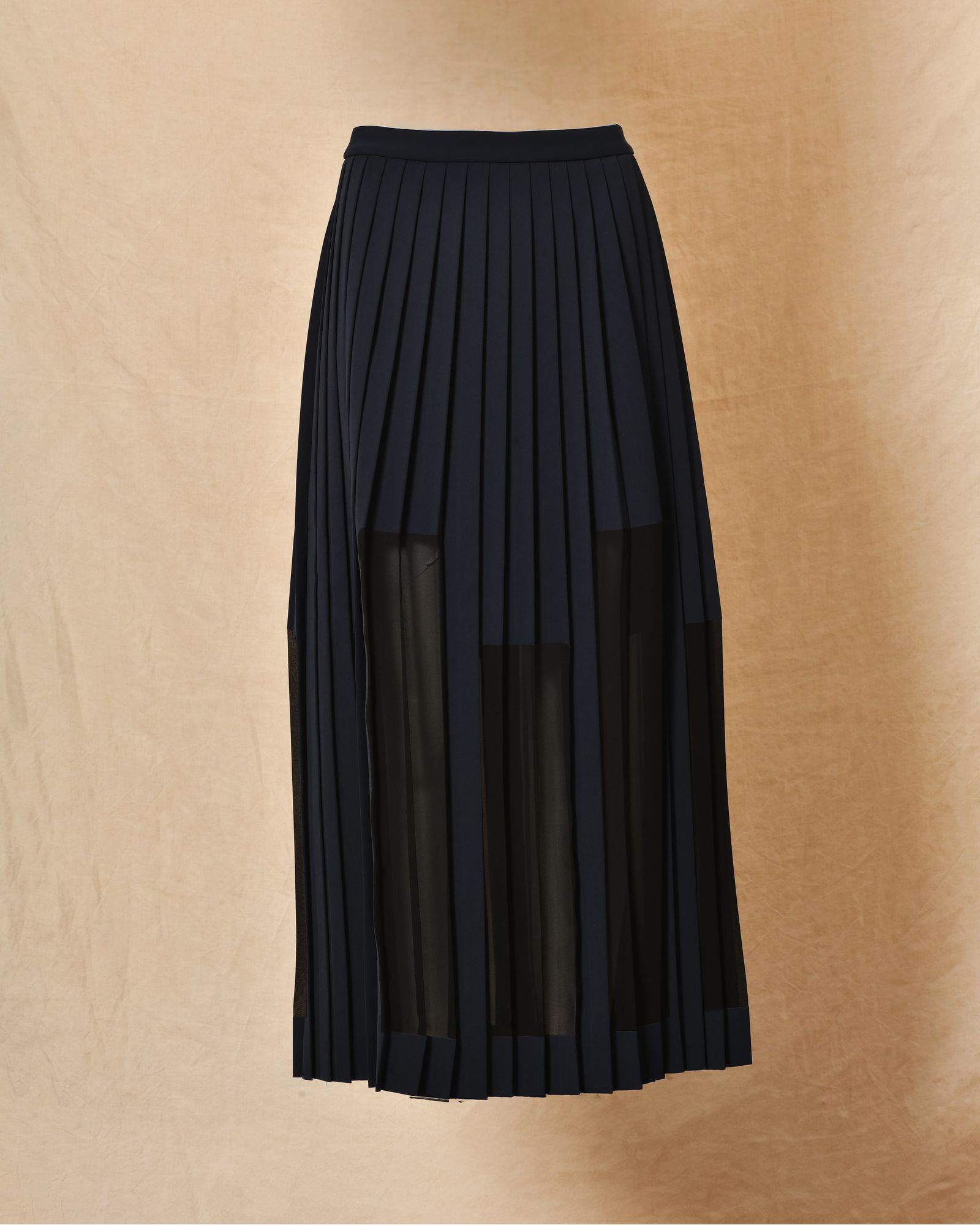 Jupe plissée à doublure asymétrique Malloni