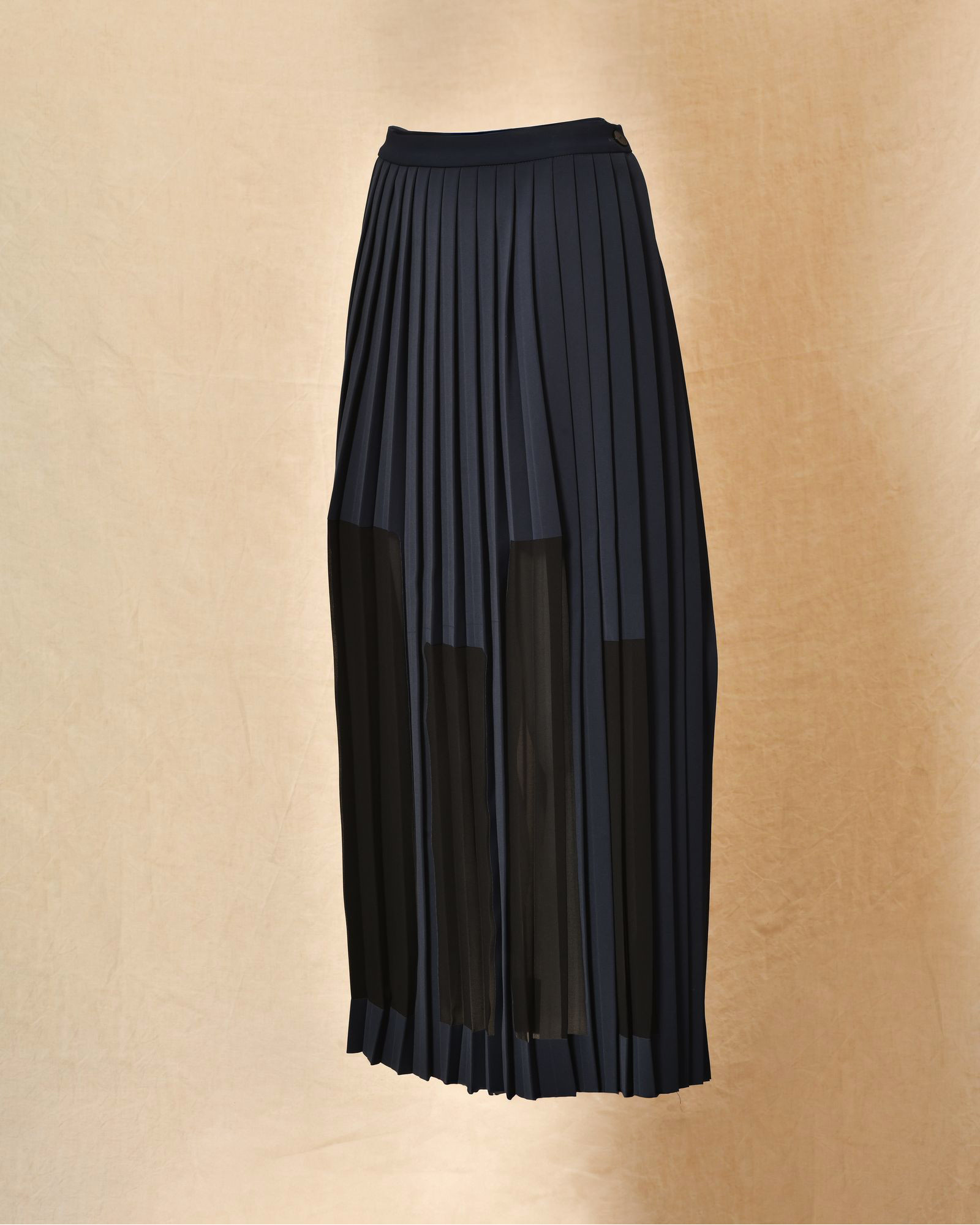 Jupe plissée à doublure asymétrique Malloni