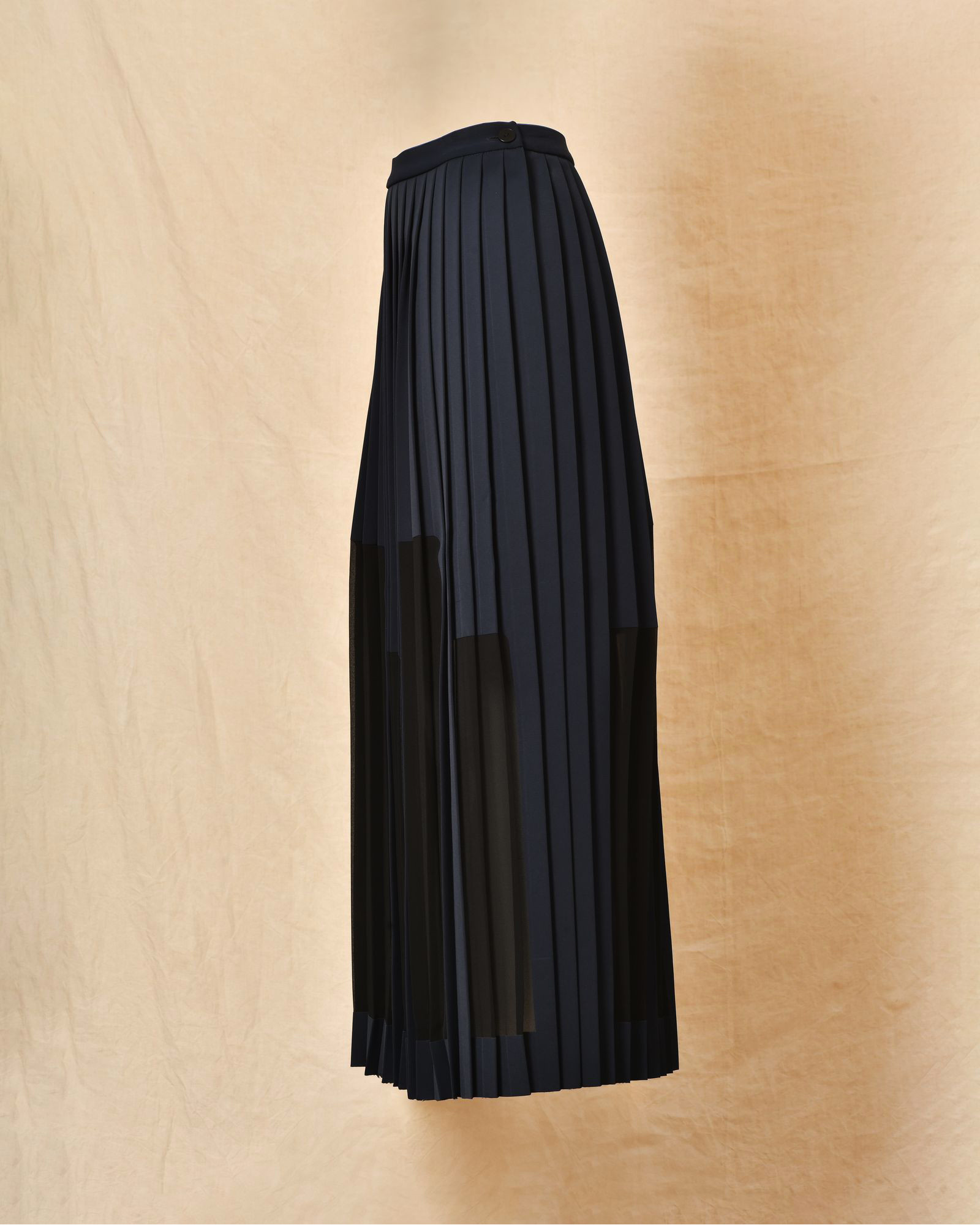 Jupe plissée à doublure asymétrique Malloni