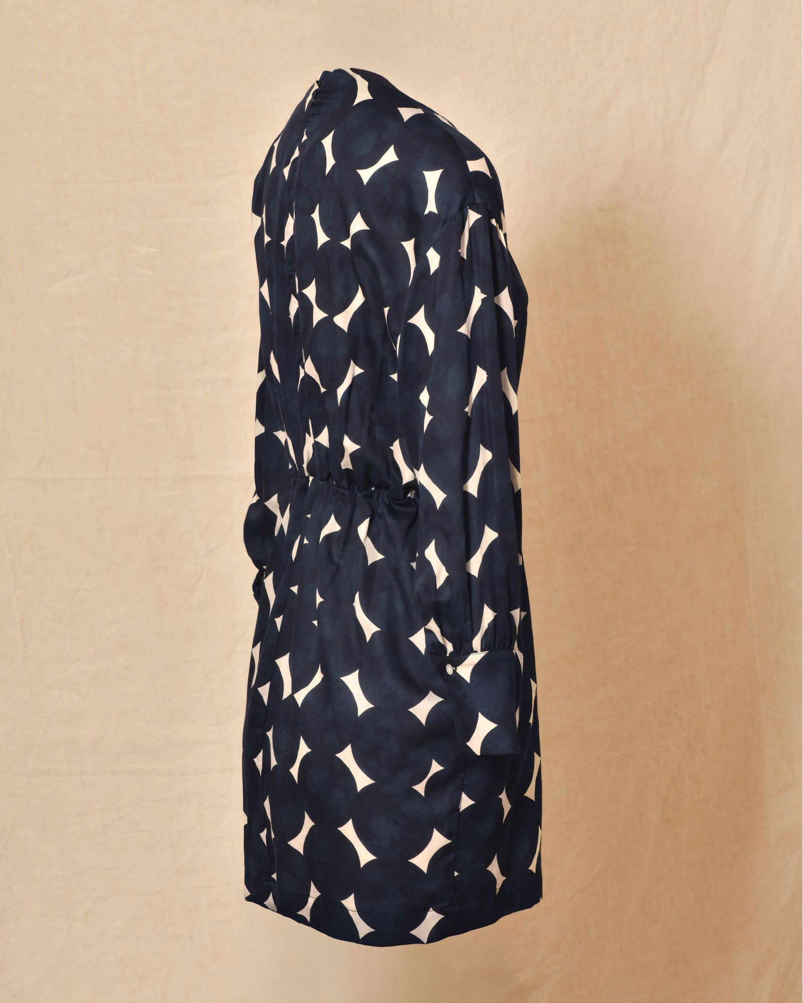 Robe évasée à imprimés bleu Chloé Stora