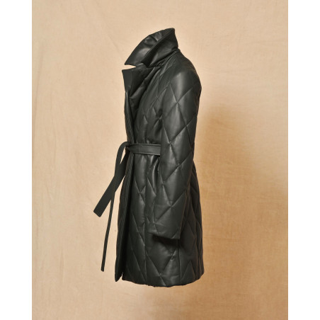 Manteau matelassé vert Biancalani