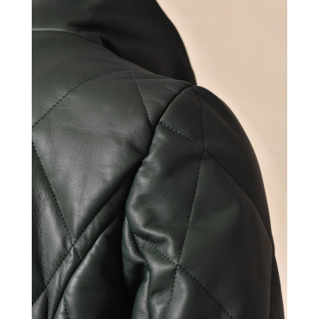 Manteau matelassé vert Biancalani
