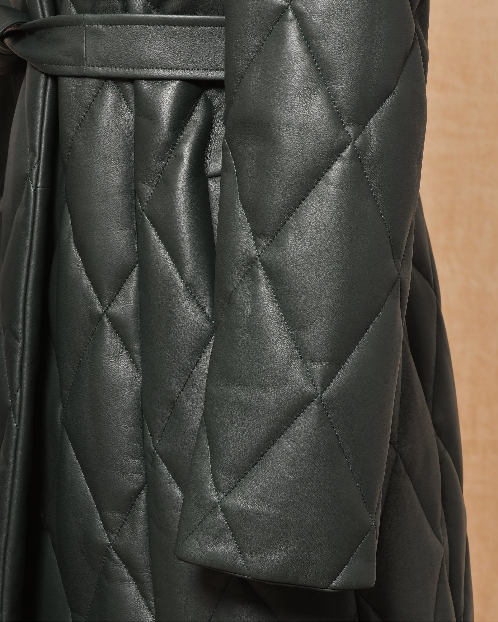 Manteau matelassé vert Biancalani