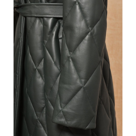 Manteau matelassé vert Biancalani