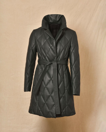 Manteau matelassé vert Biancalani