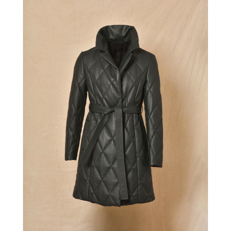 Manteau matelassé vert Biancalani