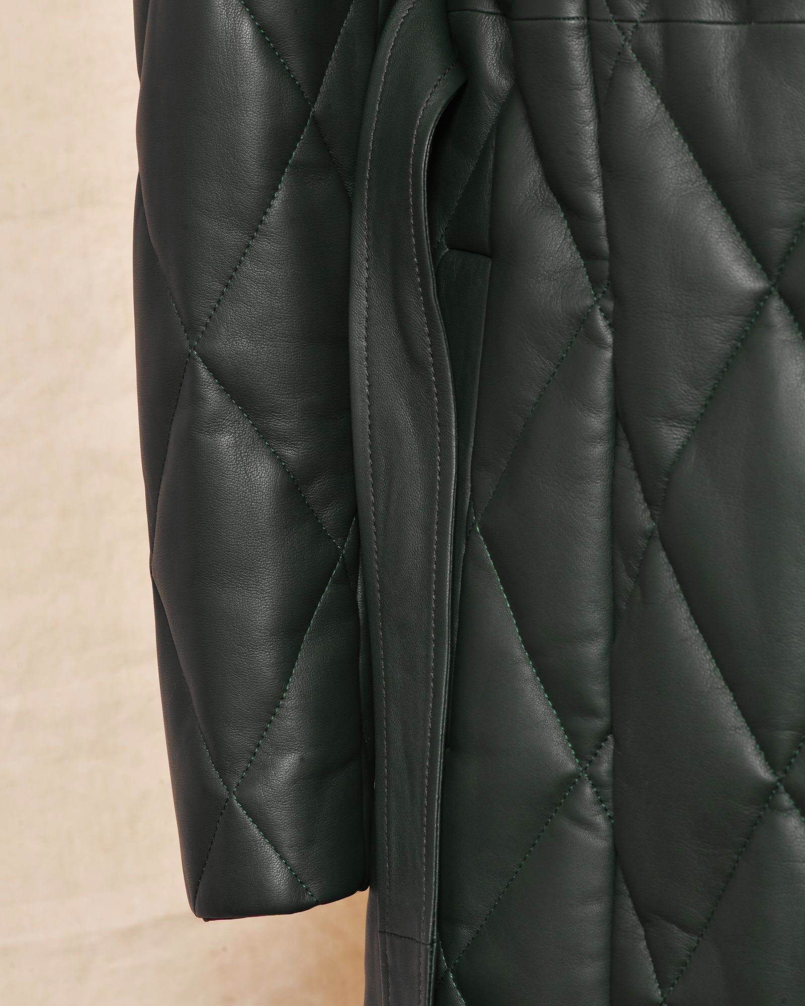 Manteau matelassé vert Biancalani