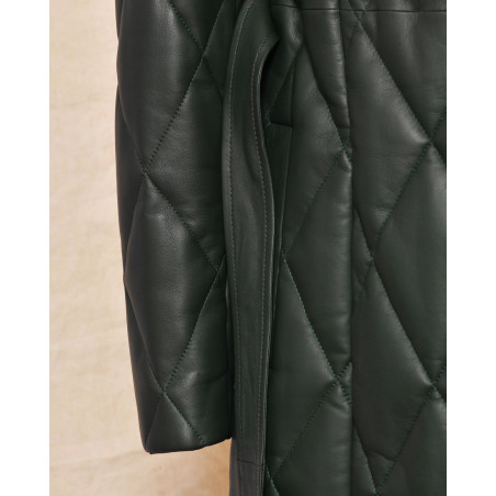 Manteau matelassé vert Biancalani