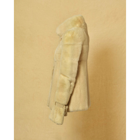 Manteau en vison jaune Valentino