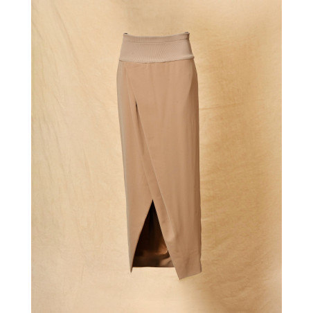 Jupe portefeuille camel Malloni