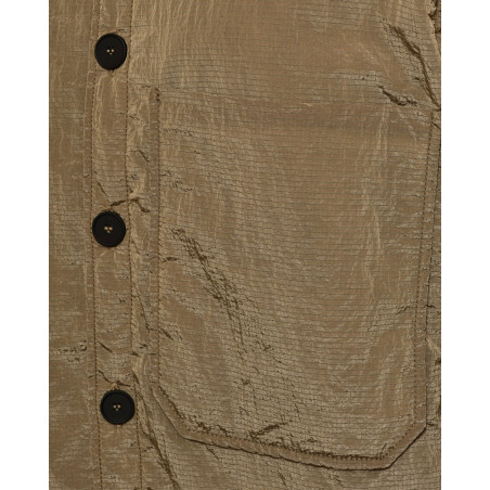 Blouson irisé taupe à petits carreaux T_Coat