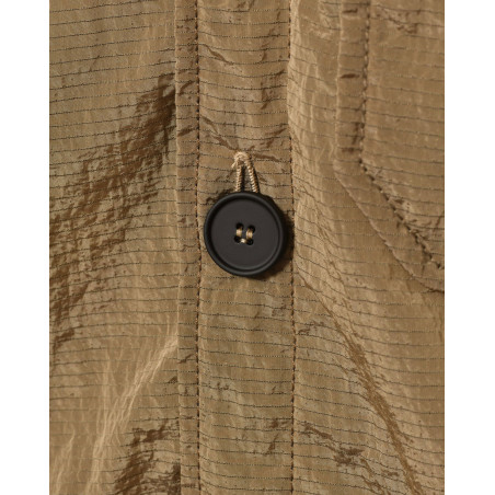 Blouson irisé taupe à petits carreaux T_Coat