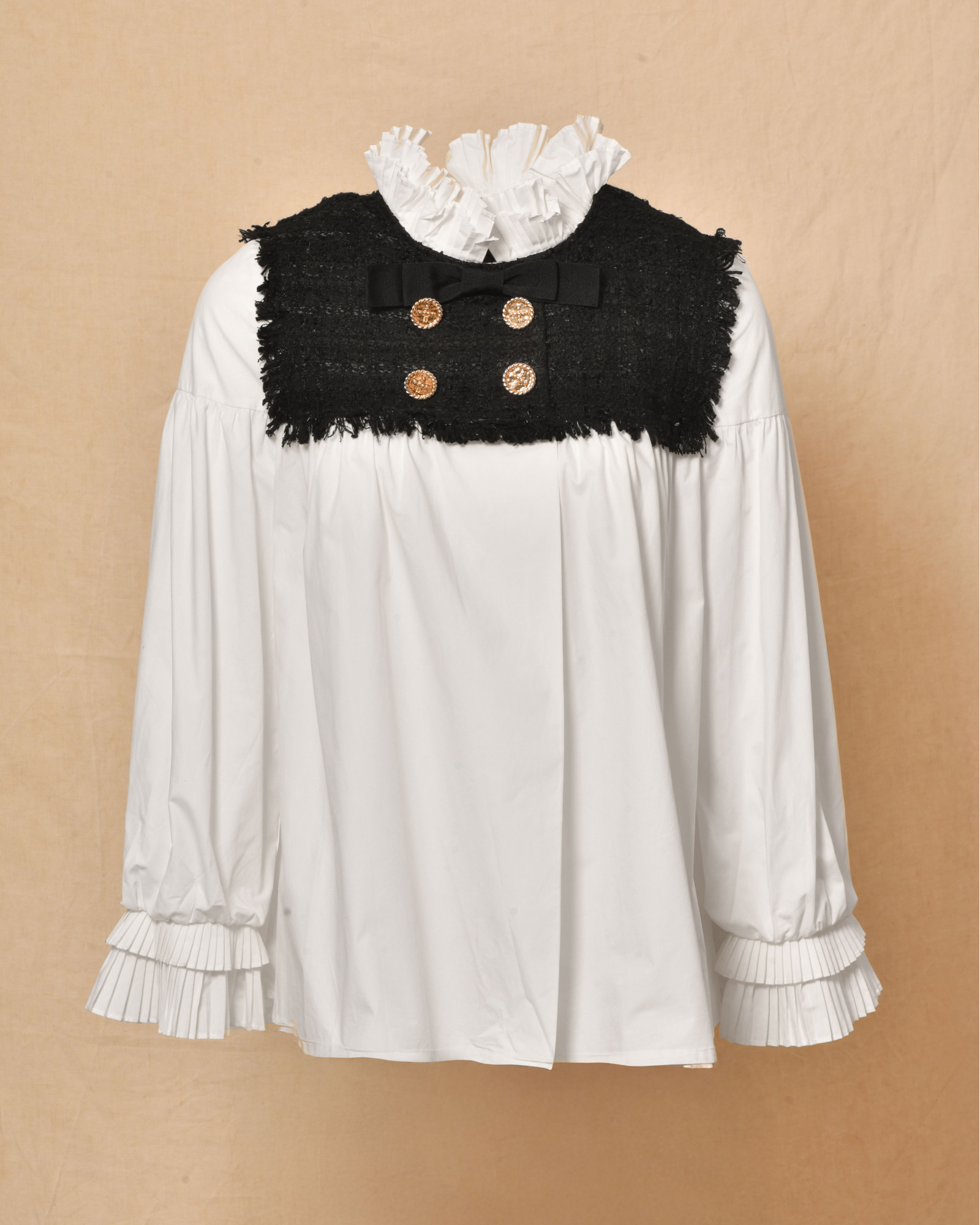 Blouse bi-matière Edward Achour
