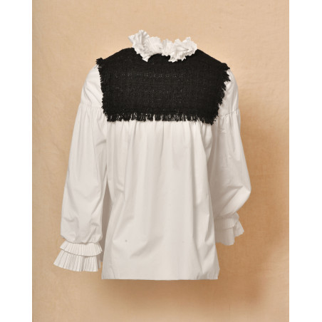 Blouse bi-matière Edward Achour