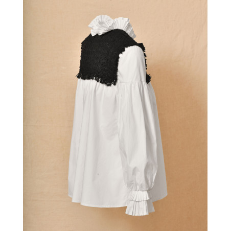Blouse bi-matière Edward Achour