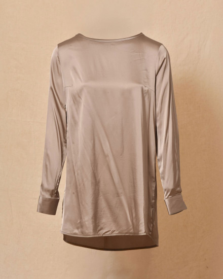 Tunique en satin grise Casheart