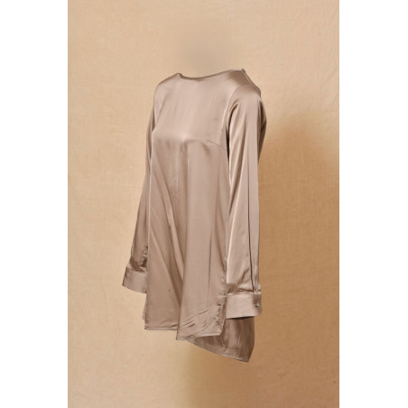 Tunique en satin grise Casheart