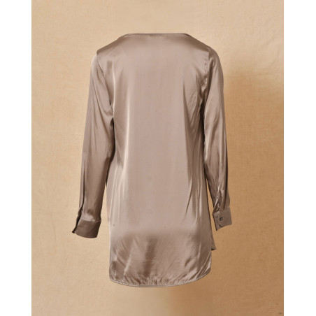 Tunique en satin grise Casheart