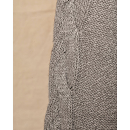 Pull en laine torsadé col V Emma White