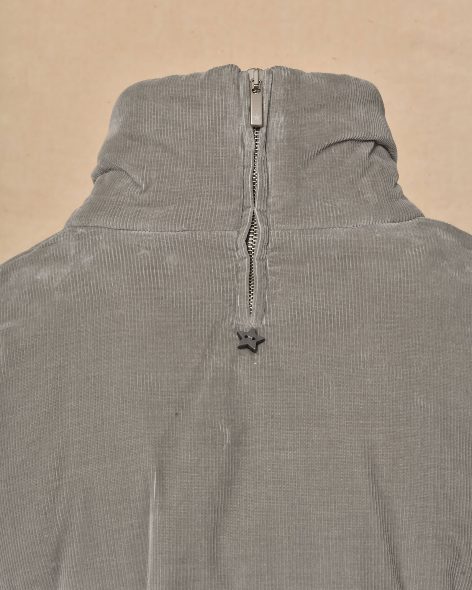 Doudoune côtelée grise Lorena Antoniazzi