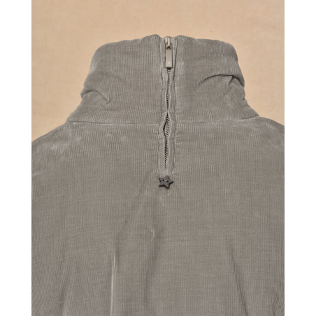 Doudoune côtelée grise Lorena Antoniazzi