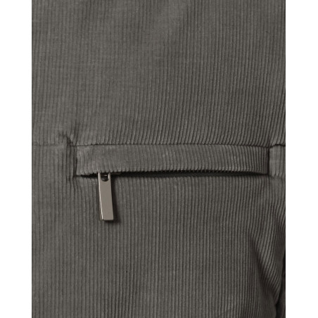 Doudoune côtelée grise Lorena Antoniazzi