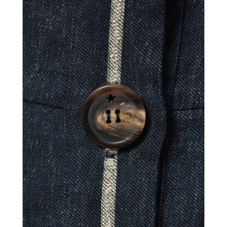 Chemisier sans manches en lin à rayures Lorena Antoniazzi