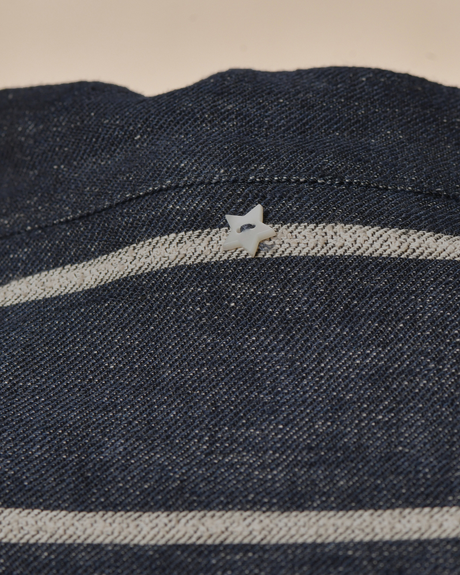 Chemisier sans manches en lin à rayures Lorena Antoniazzi