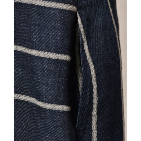 Chemisier sans manches en lin à rayures Lorena Antoniazzi