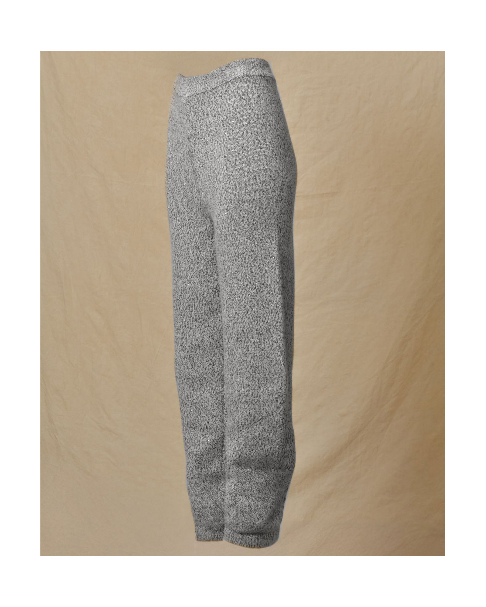 Pantalon en maille gris Lorena Antoniazzi