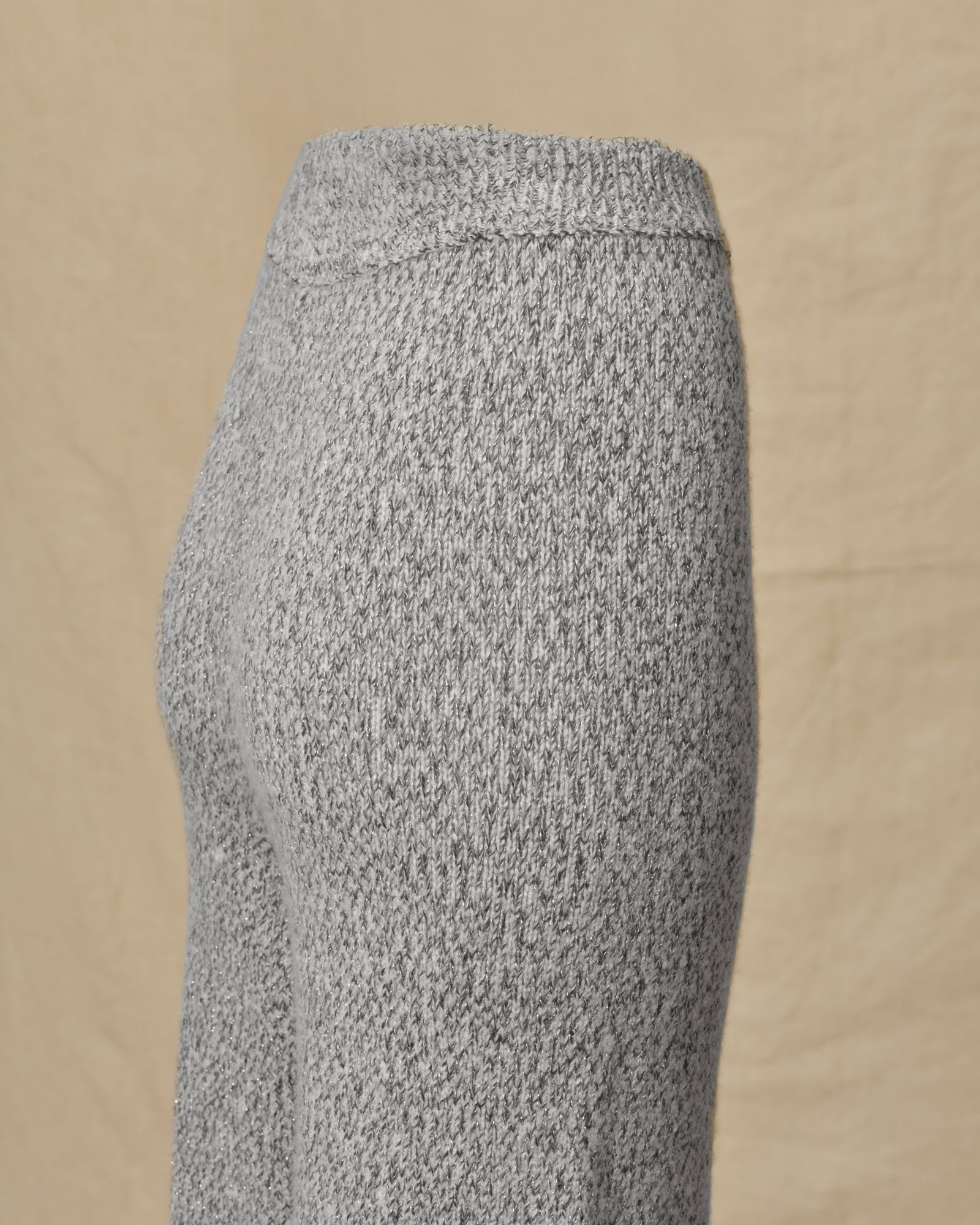 Pantalon en maille gris Lorena Antoniazzi