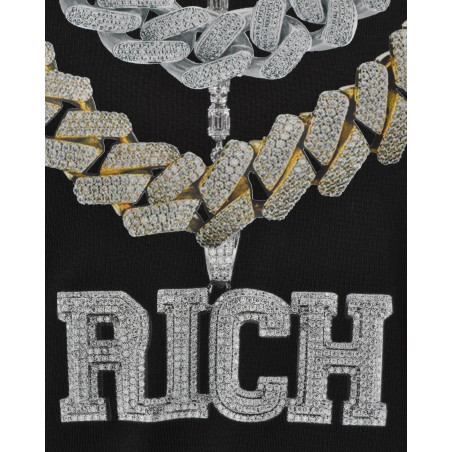 T-shirt à flocage colliers John Richmond