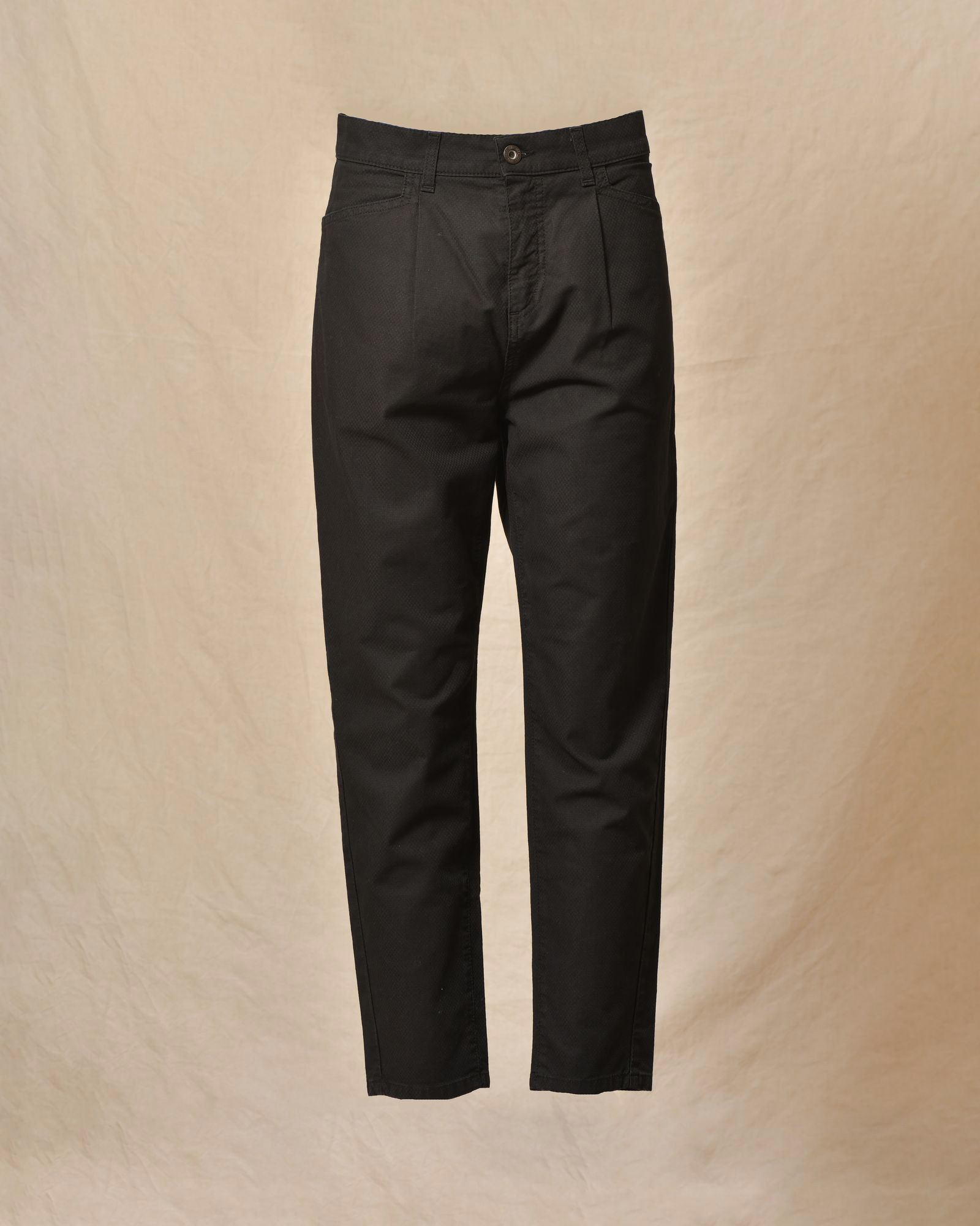 Pantalon à mini carreaux noir Ixos