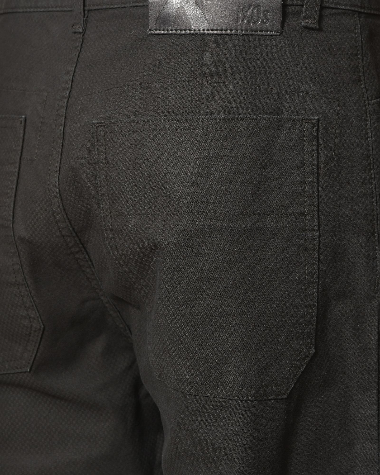 Pantalon à mini carreaux noir Ixos