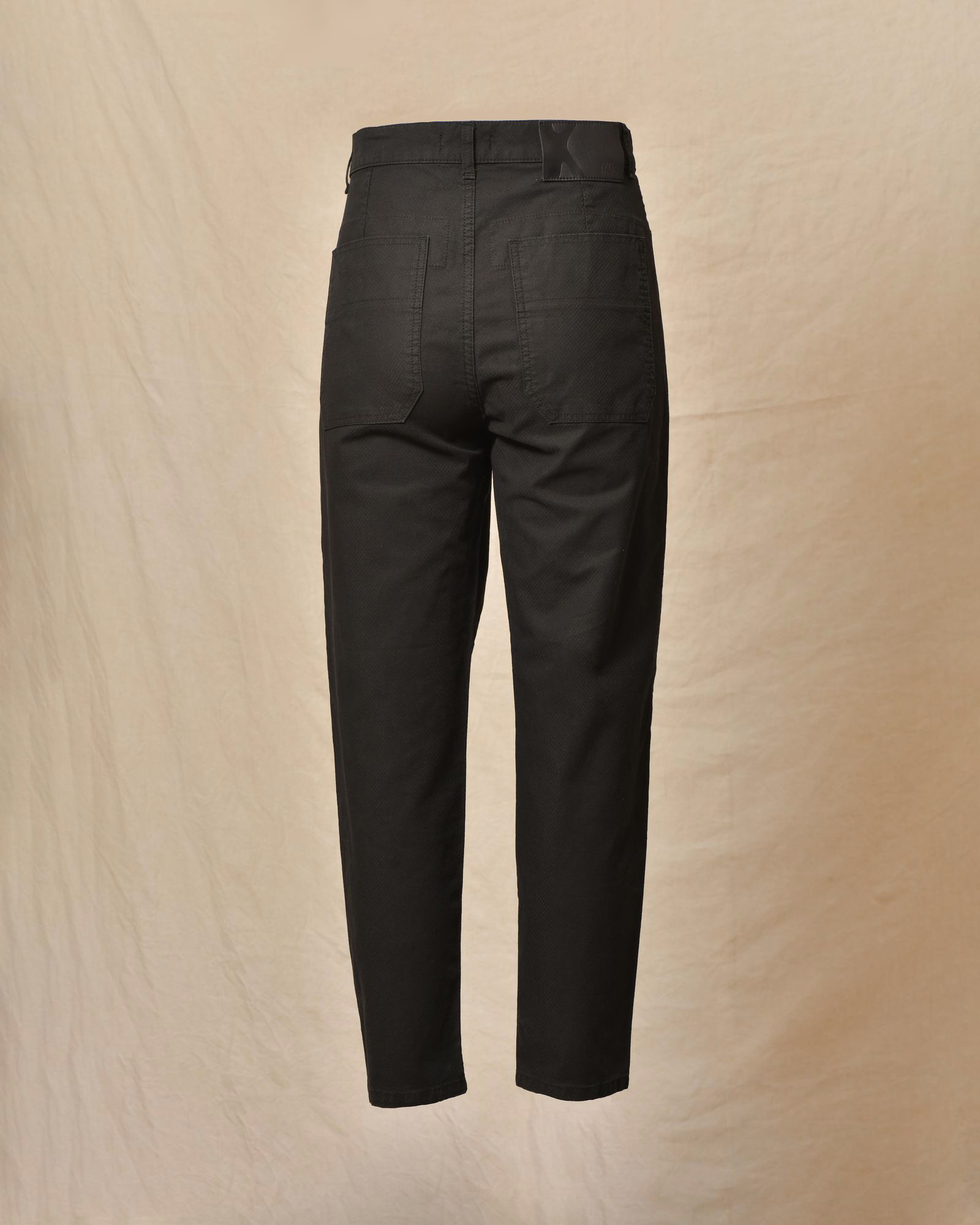 Pantalon à mini carreaux noir Ixos