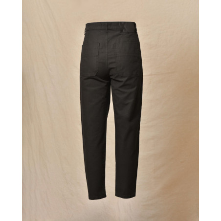 Pantalon à mini carreaux noir Ixos