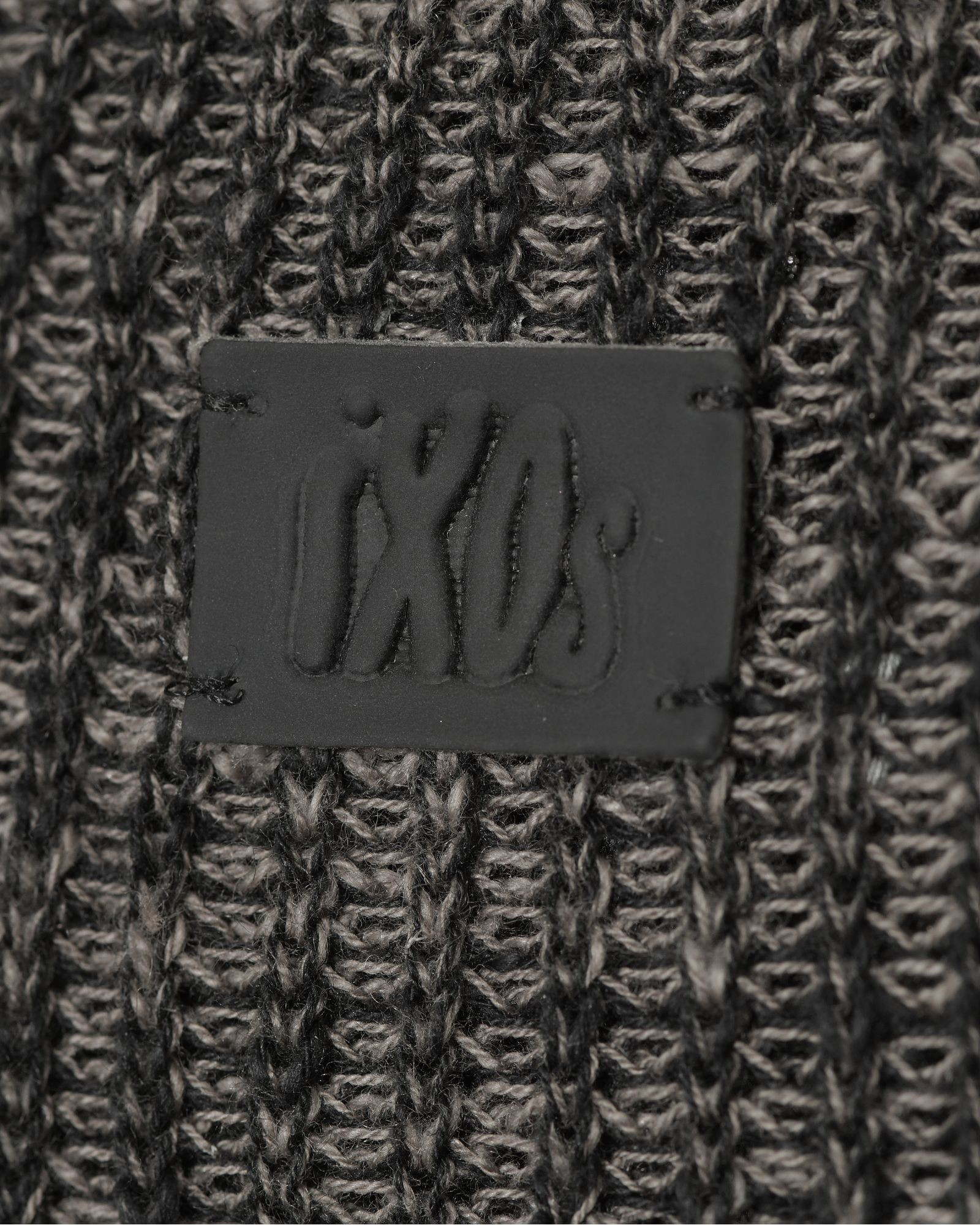 Pull en maille chiné noir Ixos