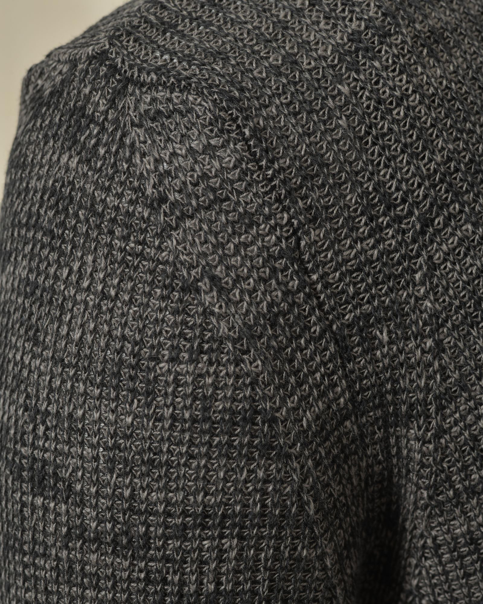 Pull en maille chiné noir Ixos