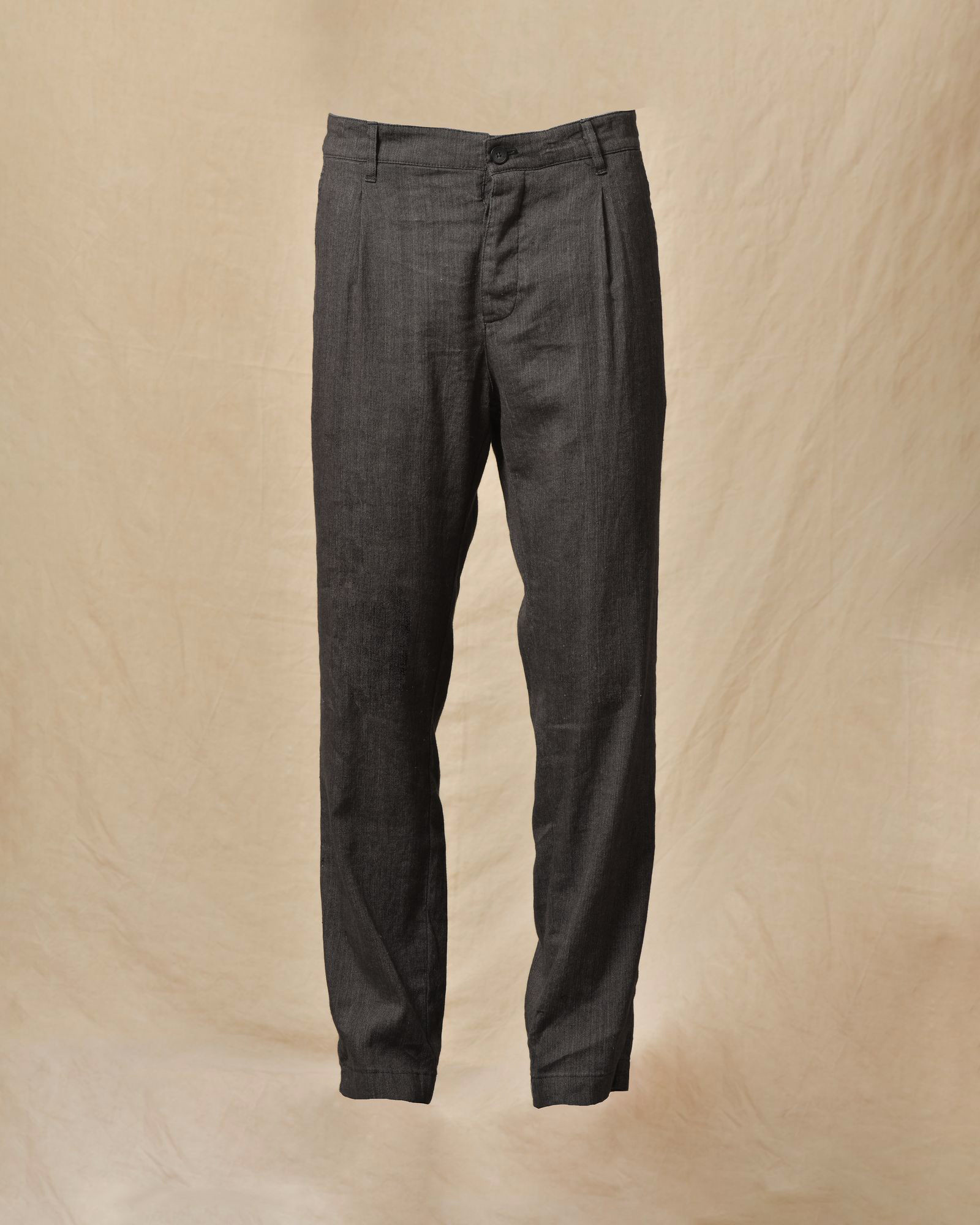 Pantalon en lin chiné gris Ixos
