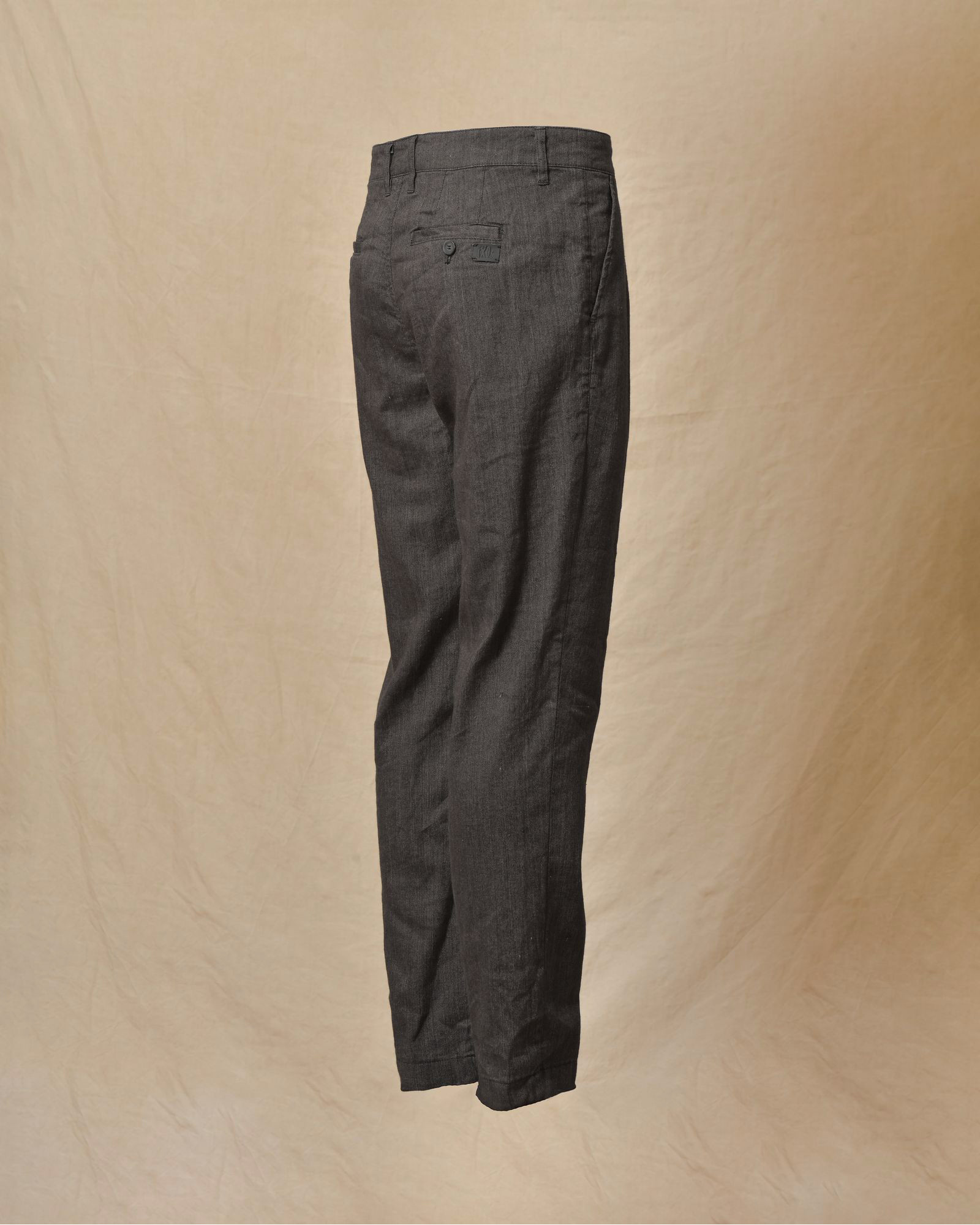 Pantalon en lin chiné gris Ixos