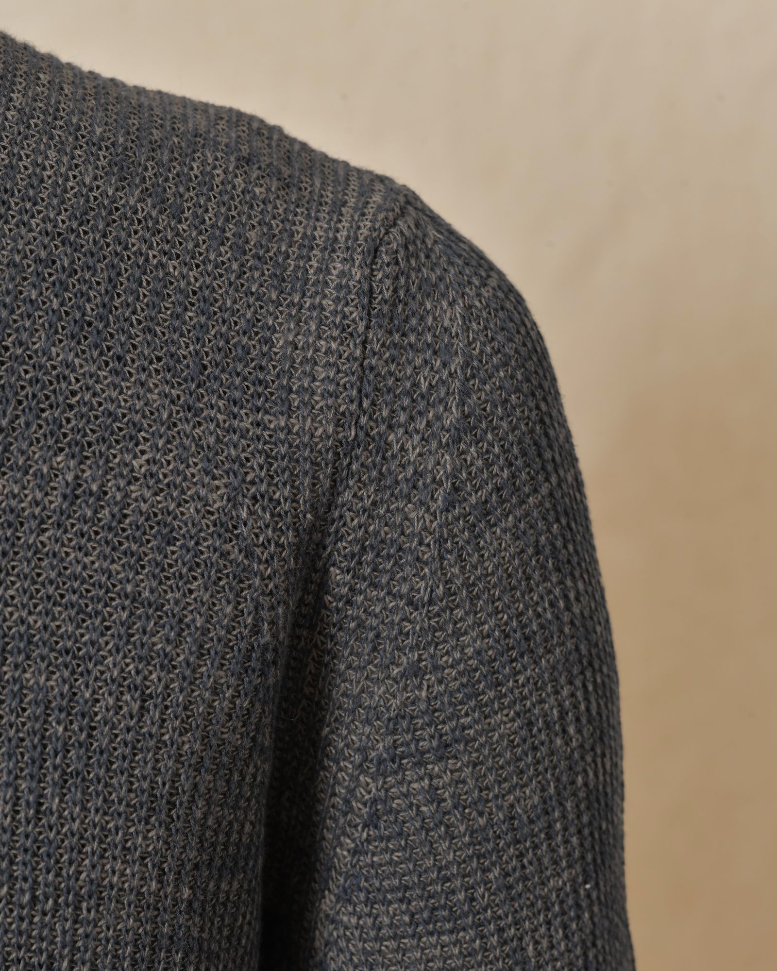 Pull en maille chiné bleu Ixos