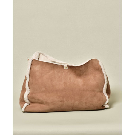 Sac porté épaule en daim camel Carditosale