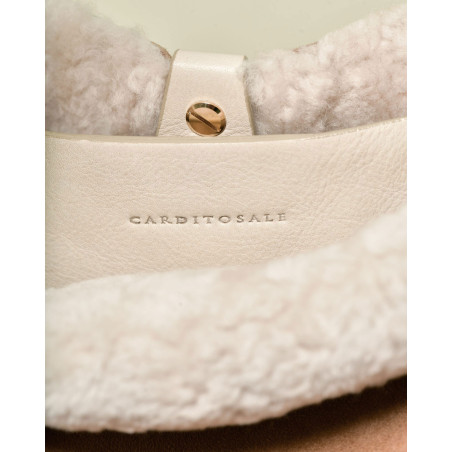 Sac porté épaule en daim camel Carditosale