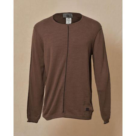 Pull en maille marron Ixos