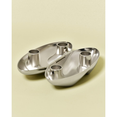 Bougeoir pliable chromé Published by