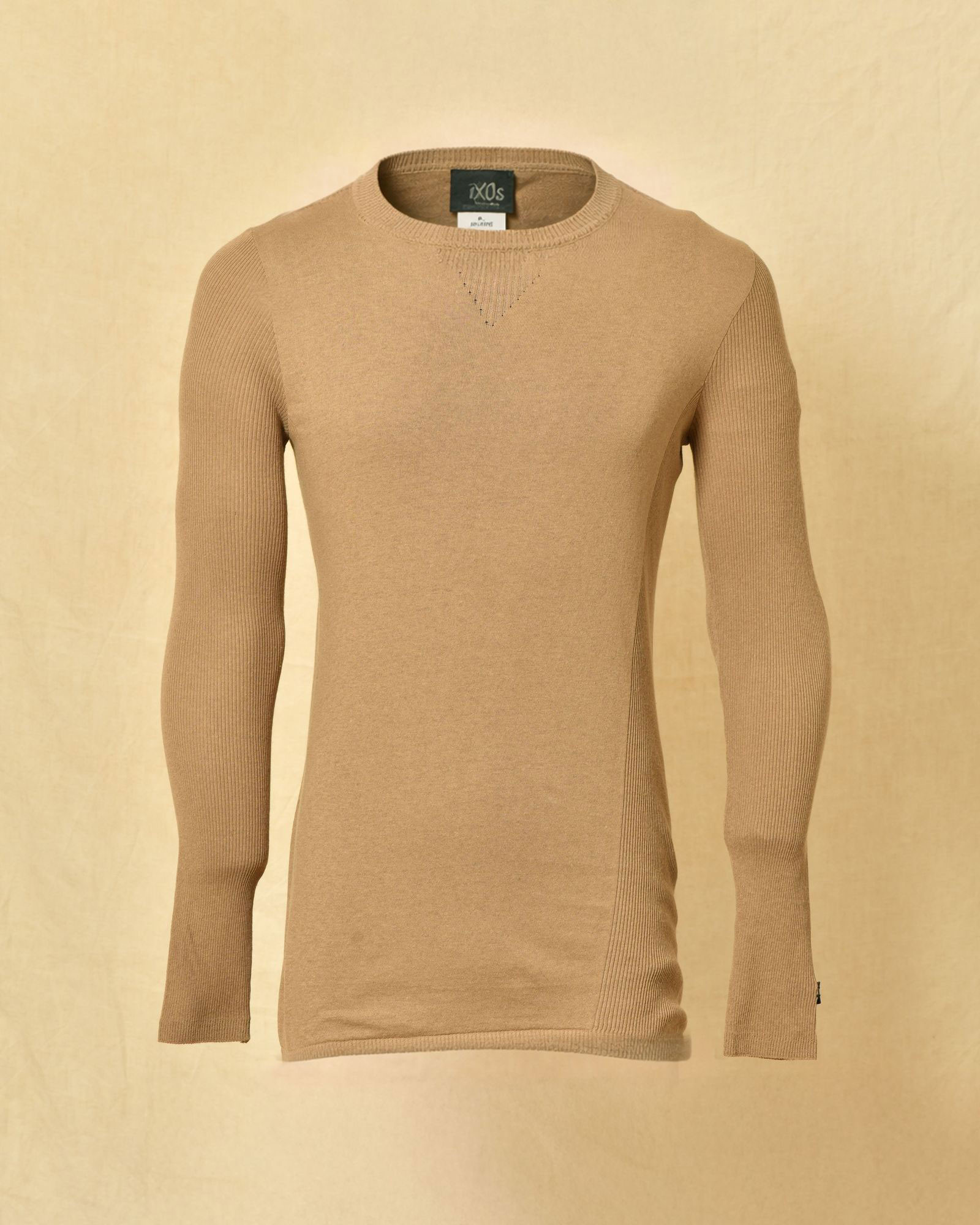 Pull en maille à manches côtelées Ixos