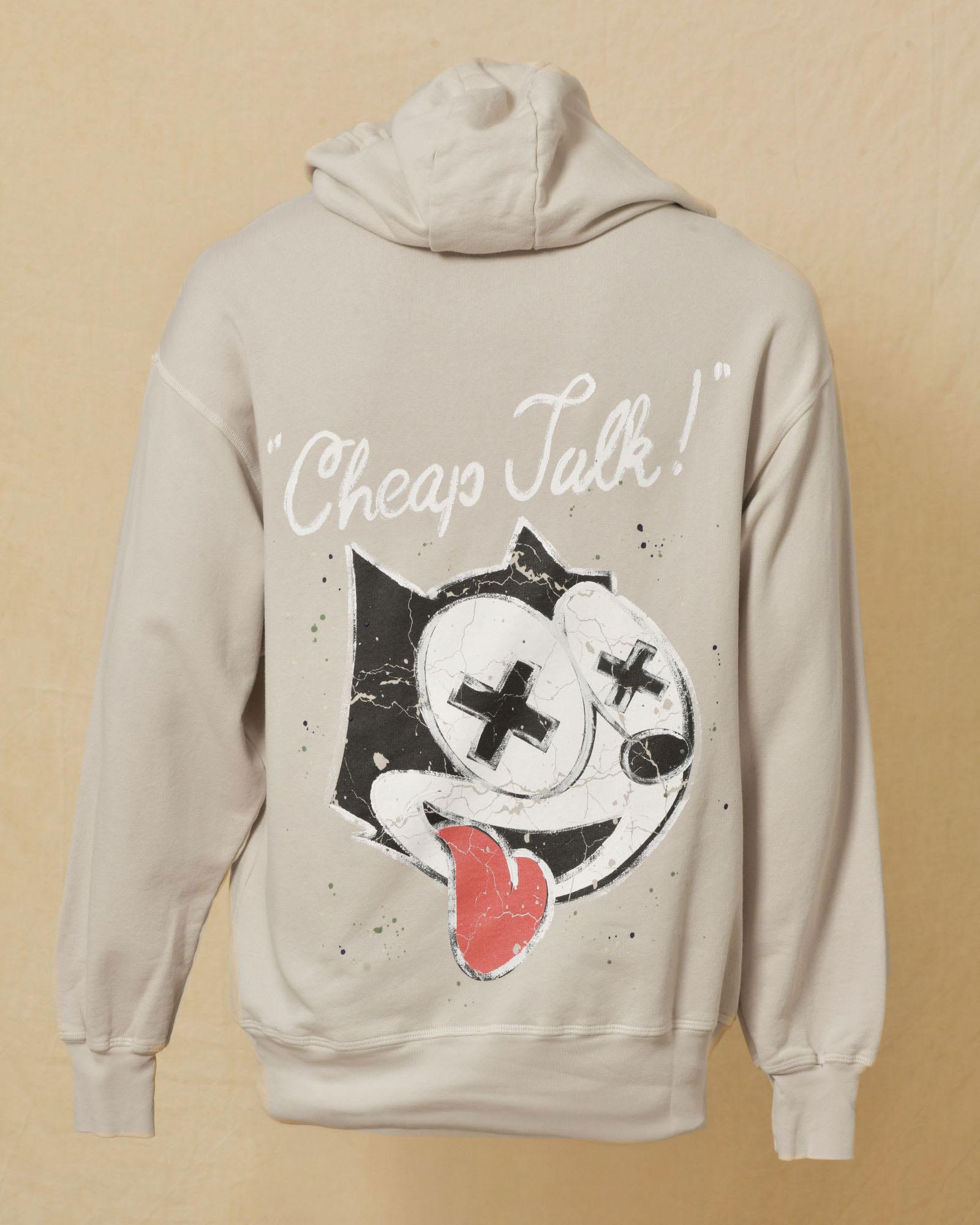 Sweat à capuche beige Front Steet