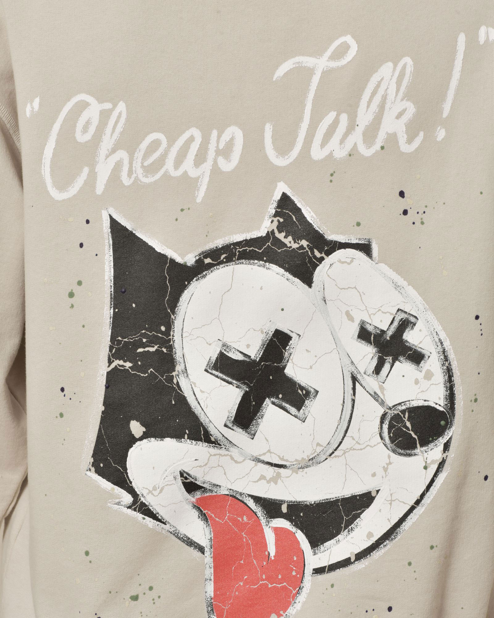 Sweat à capuche beige Front Steet