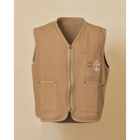 Gilet utilitaire camel Front Street