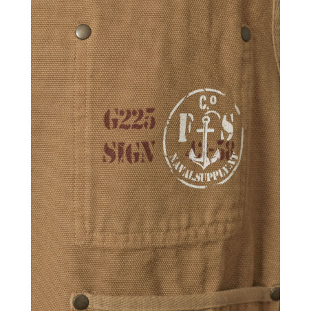 Gilet utilitaire camel Front Street